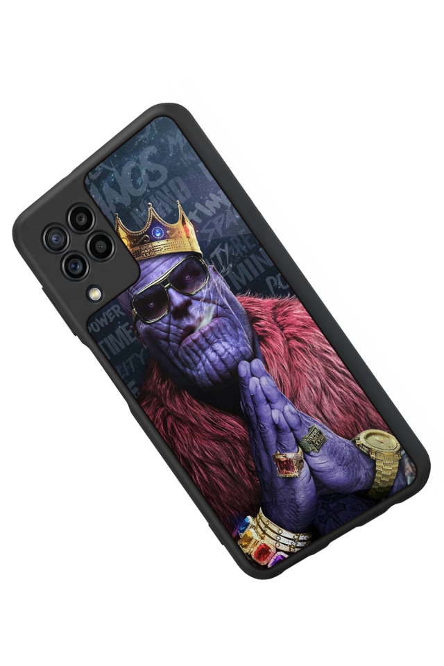 Samsung Galaxy M32 Uyumlu Thanos Tasarımlı Glossy Premium Kılıf