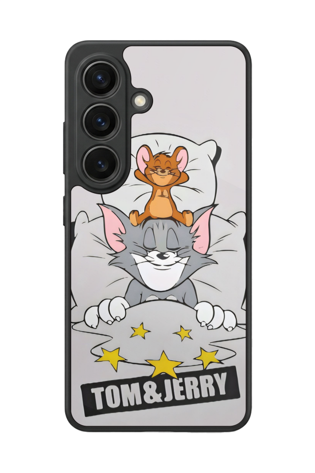 Samsung Galaxy S26 Uyumlu Tom And Jerry Tasarımlı Glossy Premium Kılıf