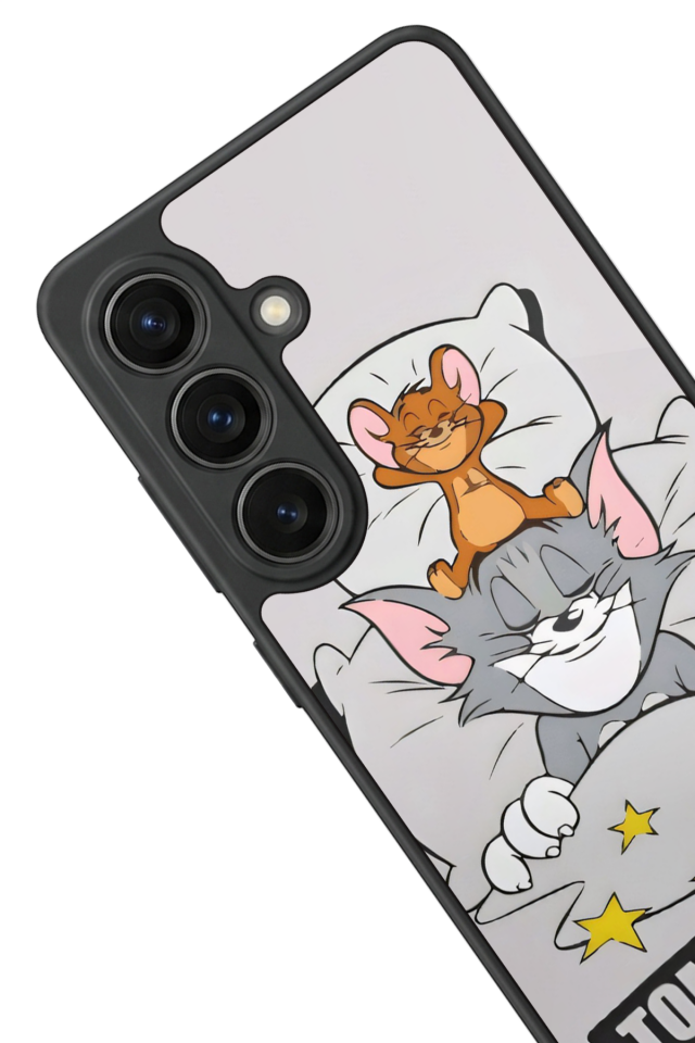 Samsung Galaxy S26 Uyumlu Tom And Jerry Tasarımlı Glossy Premium Kılıf