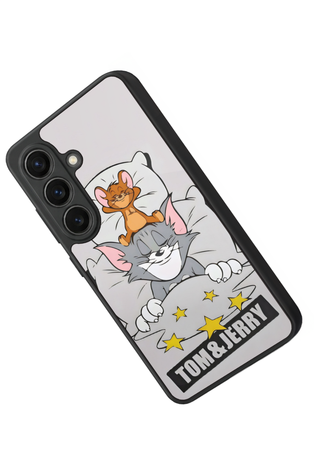Samsung Galaxy S26 Uyumlu Tom And Jerry Tasarımlı Glossy Premium Kılıf