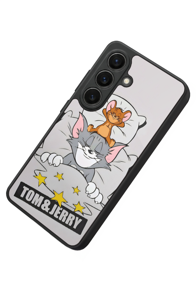 Samsung Galaxy S26 Uyumlu Tom And Jerry Tasarımlı Glossy Premium Kılıf
