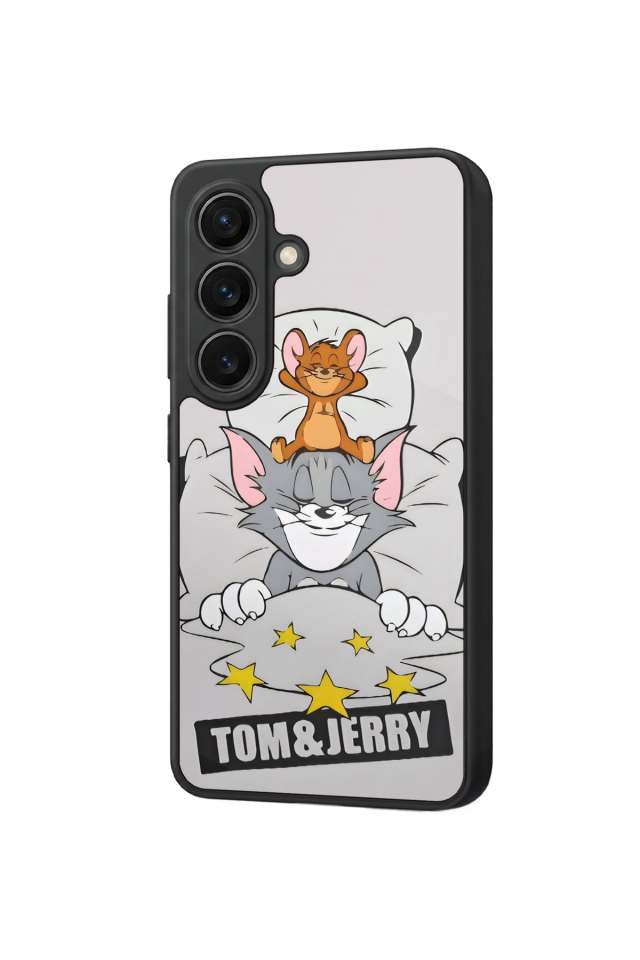 Samsung Galaxy S26 Uyumlu Tom And Jerry Tasarımlı Glossy Premium Kılıf