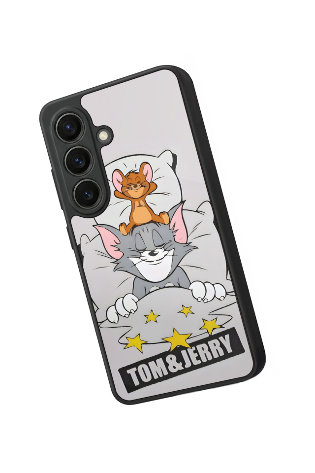 Samsung Galaxy S26 Uyumlu Tom And Jerry Tasarımlı Glossy Premium Kılıf