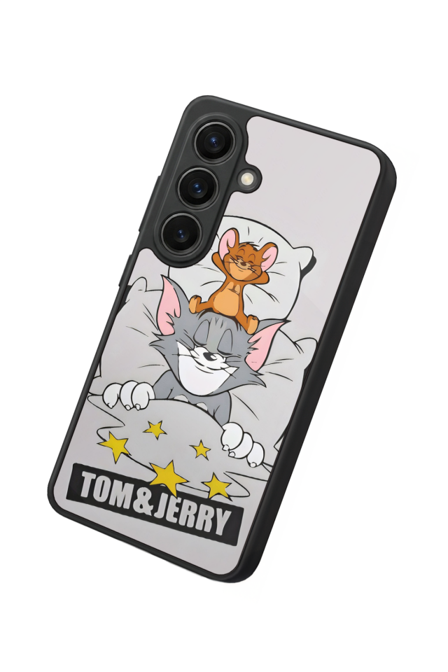 Samsung Galaxy S26 Uyumlu Tom And Jerry Tasarımlı Glossy Premium Kılıf