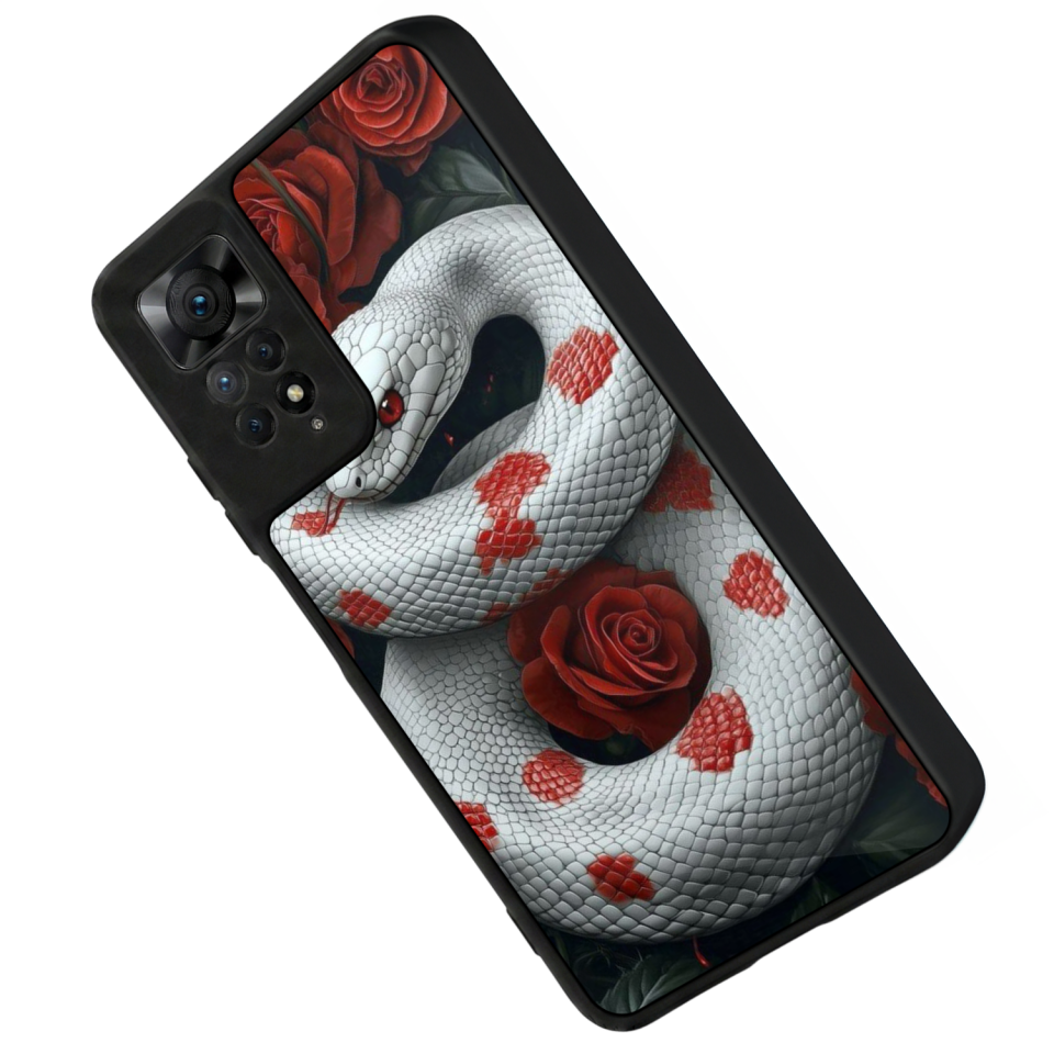 Xiaomi Redmi Note 11 Pro Uyumlu Yılan Tasarımlı Glossy Premium Kılıf