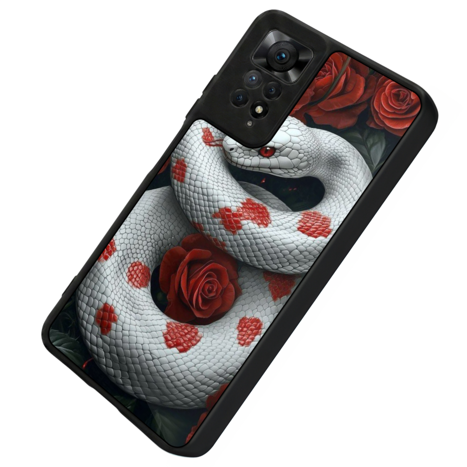 Xiaomi Redmi Note 11 Pro Uyumlu Yılan Tasarımlı Glossy Premium Kılıf