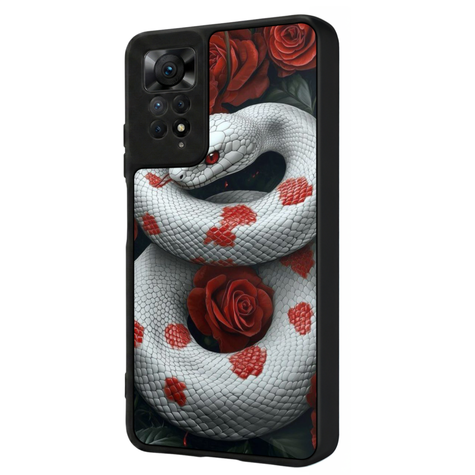 Xiaomi Redmi Note 11 Pro Uyumlu Yılan Tasarımlı Glossy Premium Kılıf