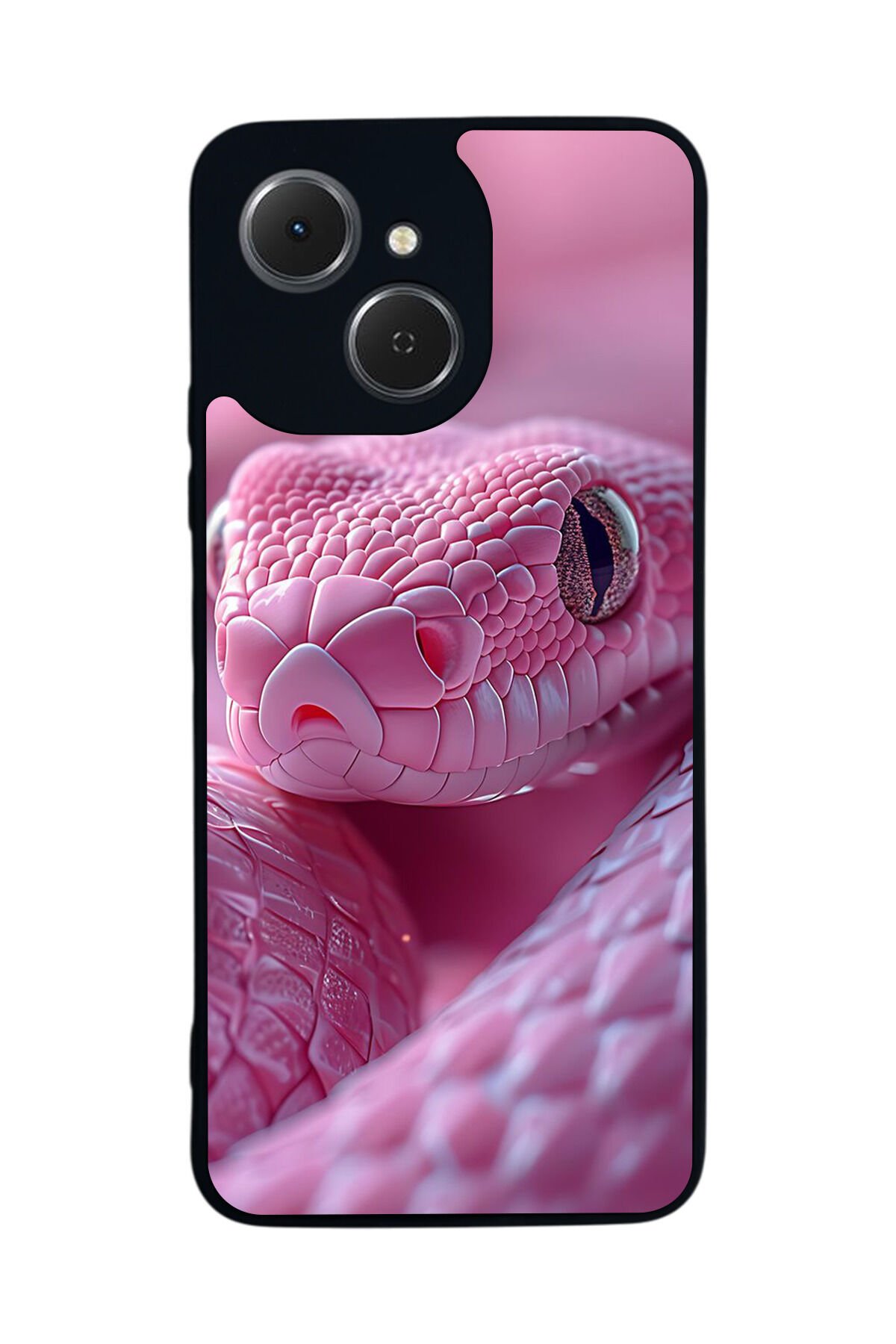 Tecno Spark 40C Uyumlu Yılan Tasarımlı Glossy Premium Kılıf