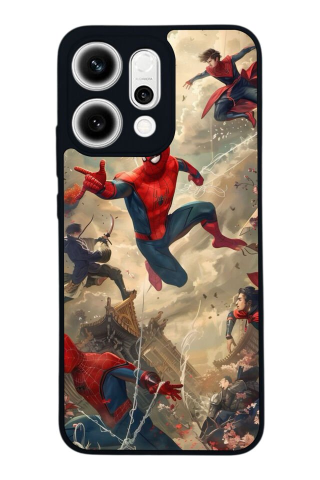 Oppo Reno 14 Uyumlu Spider Man ( Örümcek Adam ) Tasarımlı Glossy Premium Kılıf