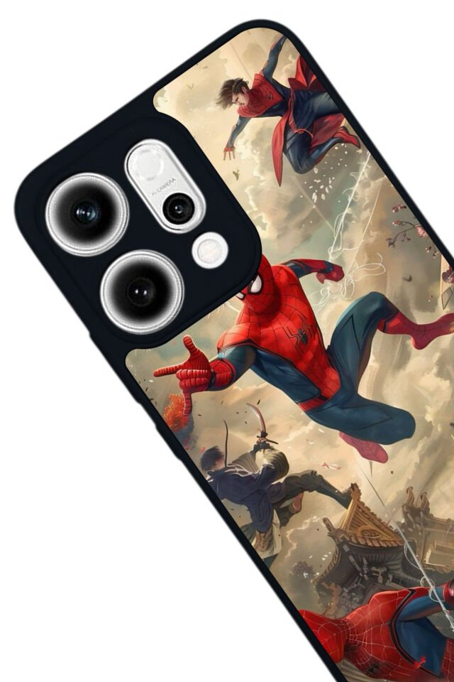 Oppo Reno 14 Uyumlu Spider Man ( Örümcek Adam ) Tasarımlı Glossy Premium Kılıf