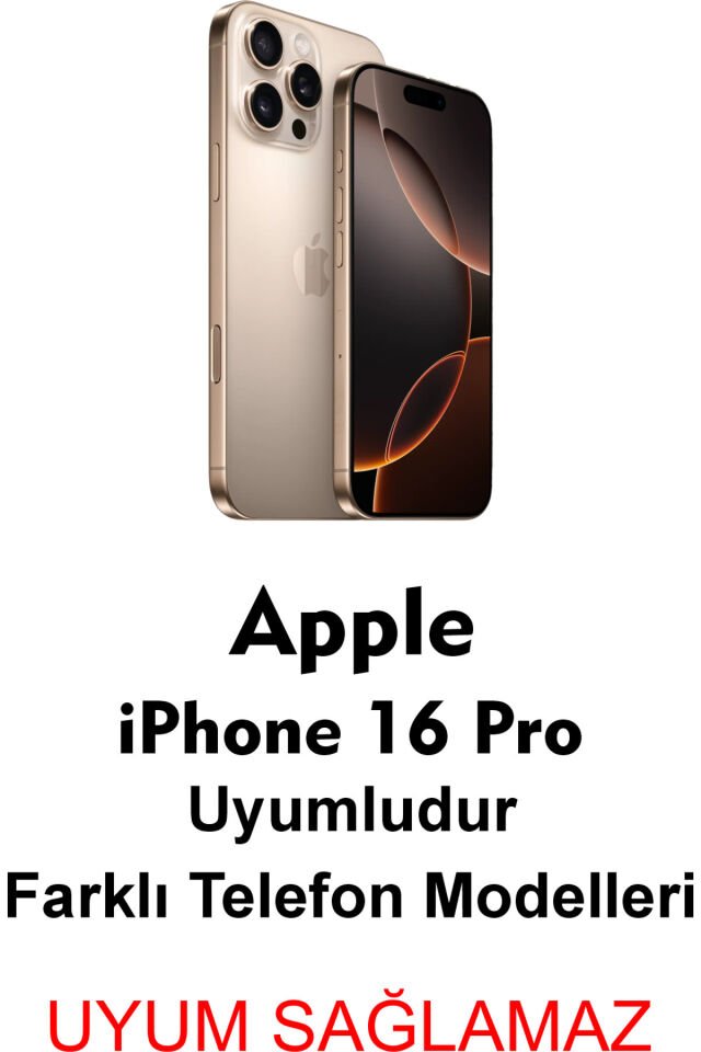 Apple iPhone 16 Pro Siyah Silikon Kılıf Çiziklere ve Darbelere Karşı Koruma