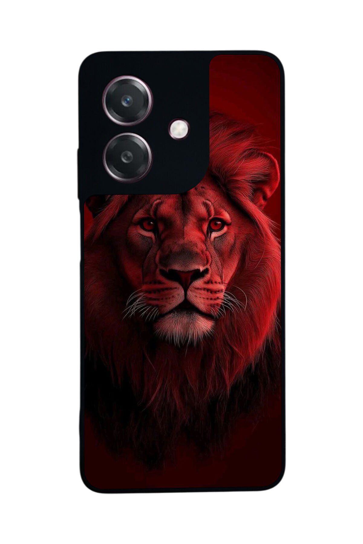 Oppo A3 5G Uyumlu Aslan Tasarımlı Glossy Premium Kılıf