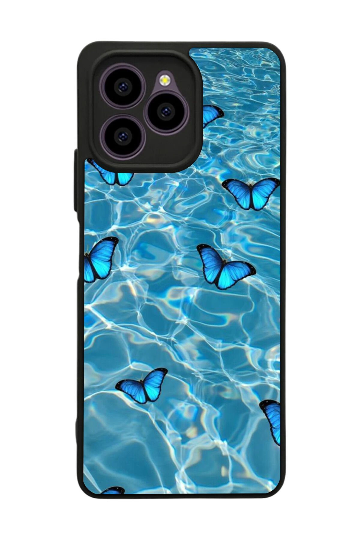 Omix X6 Uyumlu Kelebek Tasarımlı Glossy Premium Kılıf