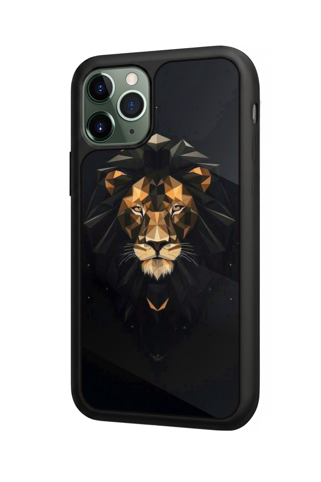 iPhone 11 Pro Max Uyumlu Aslan Tasarımlı Glossy Premium Kılıf