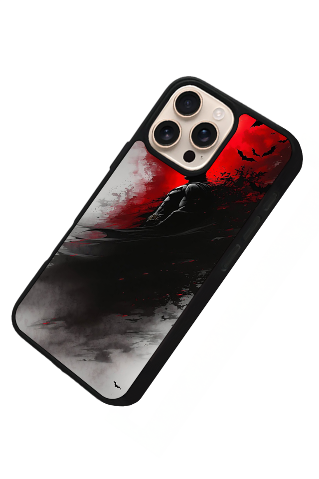 iPhone 16 Pro Uyumlu Batman Tasarımlı Glossy Premium Kılıf