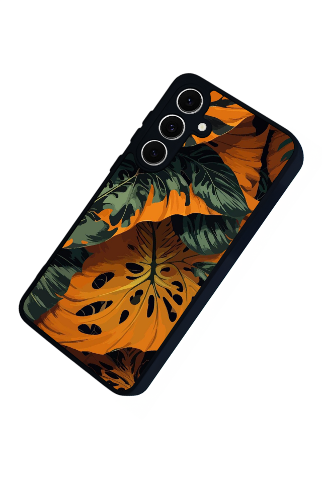 Samsung Galaxy S24 FE Uyumlu Botanik Tasarımlı Glossy Premium Kılıf
