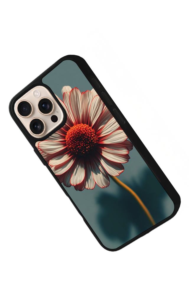 iPhone 16 Pro Max Uyumlu Cicek Tasarımlı Glossy Premium Kılıf
