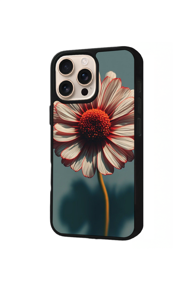 iPhone 16 Pro Max Uyumlu Cicek Tasarımlı Glossy Premium Kılıf