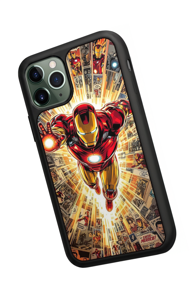 iPhone 11 Pro Uyumlu Iron Man ( Demir Adam ) Tasarımlı Glossy Premium Kılıf