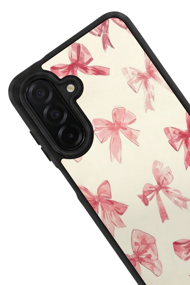 Samsung Galaxy A56 Uyumlu Kurdele Tasarımlı Glossy Premium Kılıf