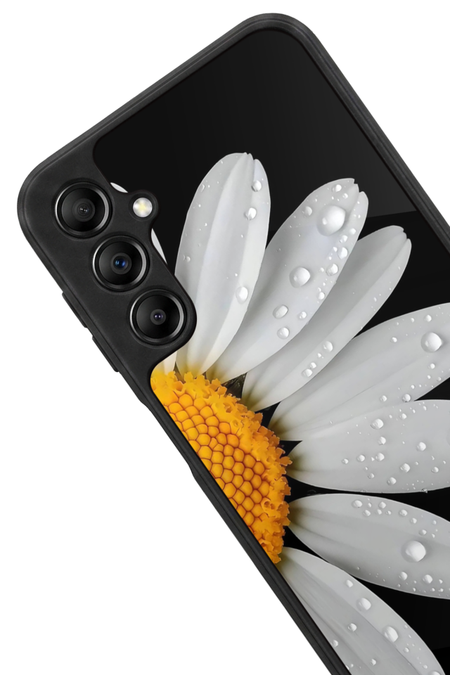 Samsung Galaxy A14 Uyumlu Papatya Tasarımlı Glossy Premium Kılıf