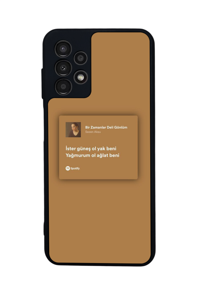 Samsung Galaxy A23 Uyumlu Sarki Sozleri Tasarımlı Glossy Premium Kılıf