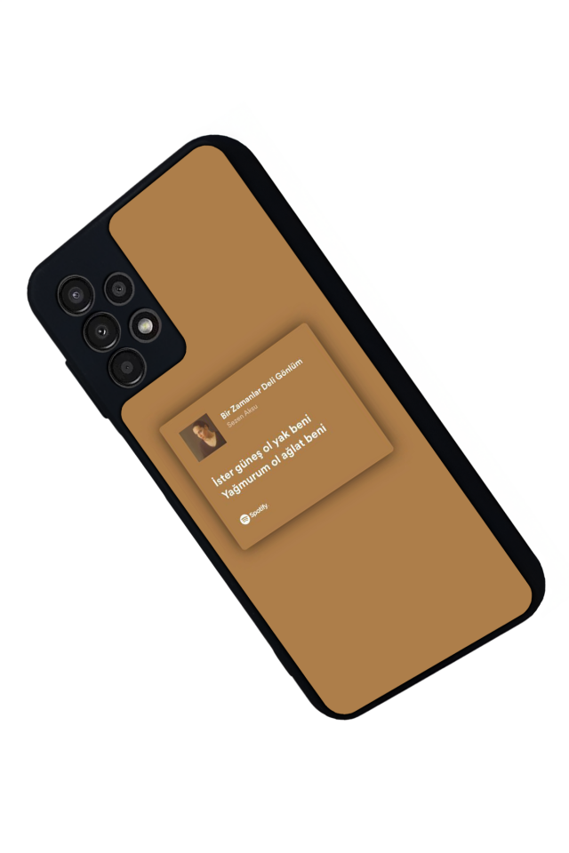 Samsung Galaxy A23 Uyumlu Sarki Sozleri Tasarımlı Glossy Premium Kılıf