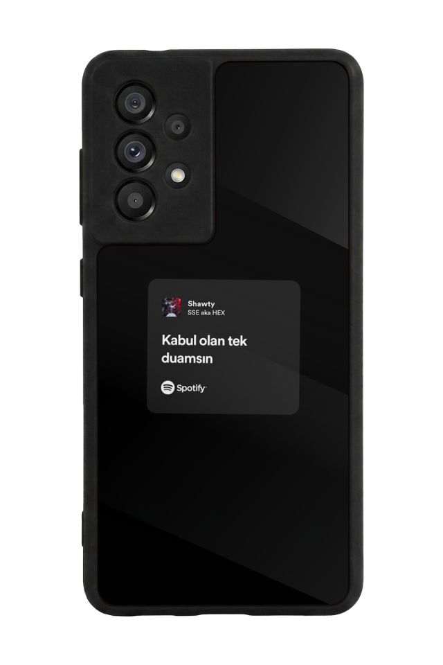 Samsung Galaxy A73 Uyumlu Sarki Sozleri Tasarımlı Glossy Premium Kılıf