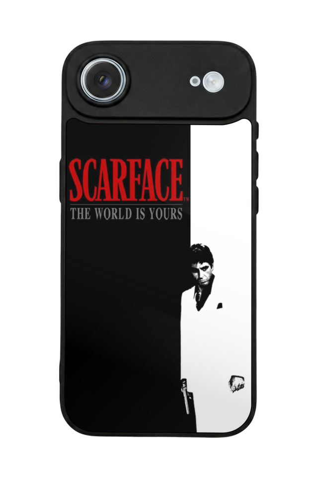 iPhone 17 Air Uyumlu Scarface Tasarımlı Glossy Premium Kılıf