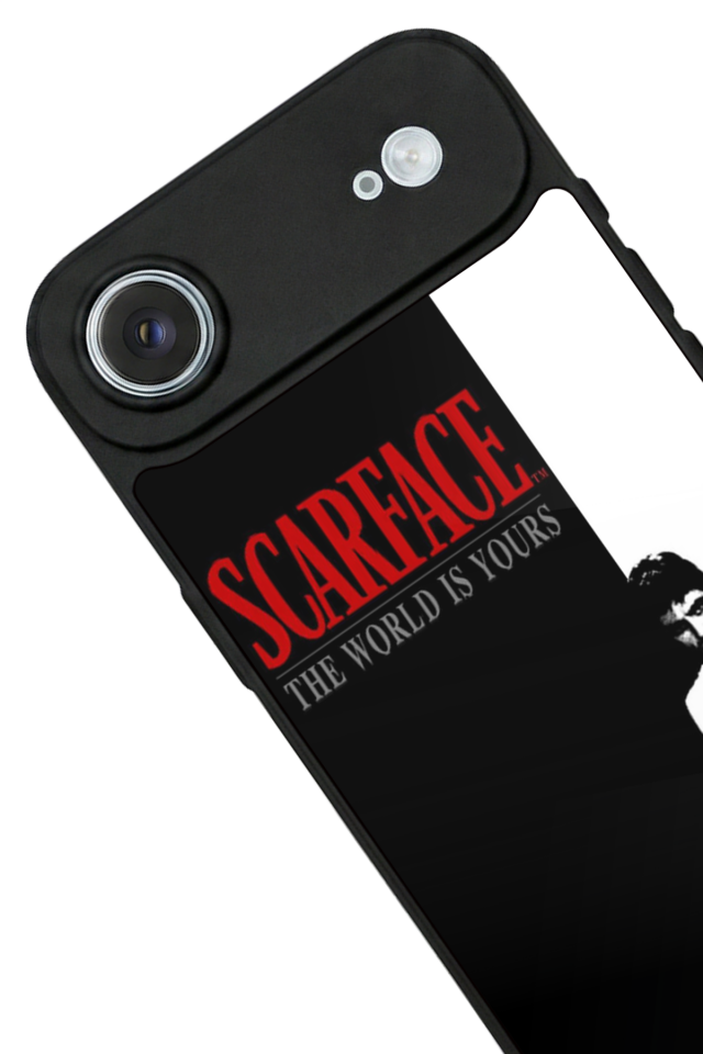 iPhone 17 Air Uyumlu Scarface Tasarımlı Glossy Premium Kılıf