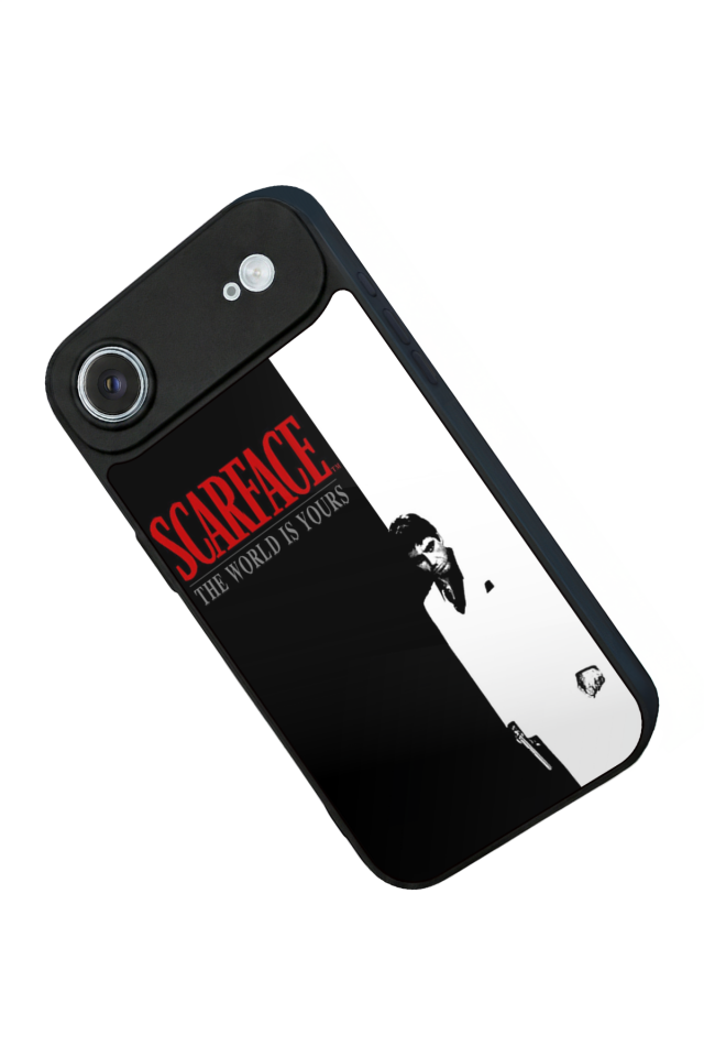 iPhone 17 Air Uyumlu Scarface Tasarımlı Glossy Premium Kılıf