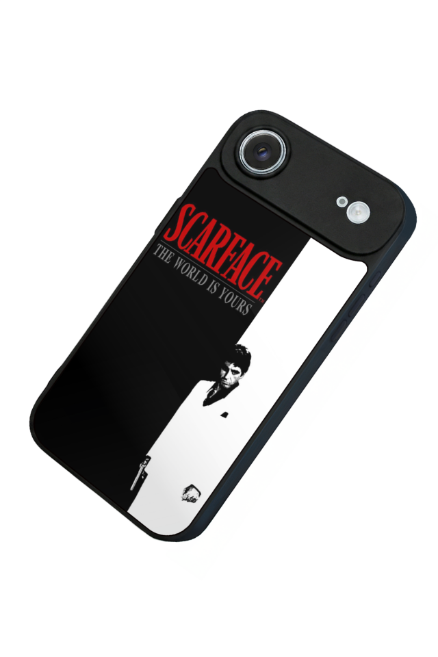 iPhone 17 Air Uyumlu Scarface Tasarımlı Glossy Premium Kılıf