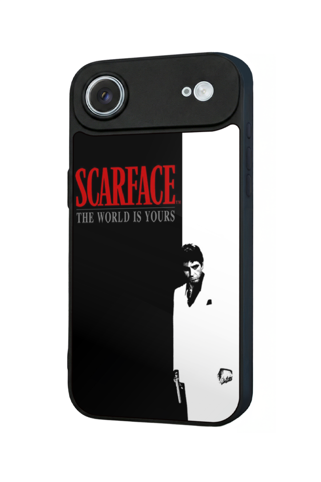 iPhone 17 Air Uyumlu Scarface Tasarımlı Glossy Premium Kılıf