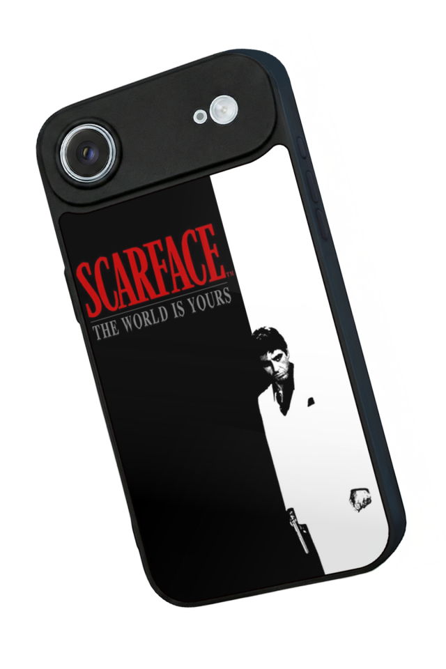 iPhone 17 Air Uyumlu Scarface Tasarımlı Glossy Premium Kılıf