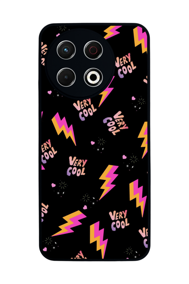 Tecno Spark 30 Pro Uyumlu Simsek Tasarımlı Glossy Premium Kılıf