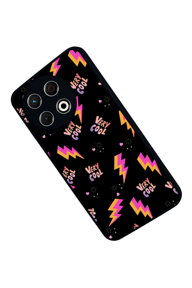 Tecno Spark 30 Pro Uyumlu Simsek Tasarımlı Glossy Premium Kılıf