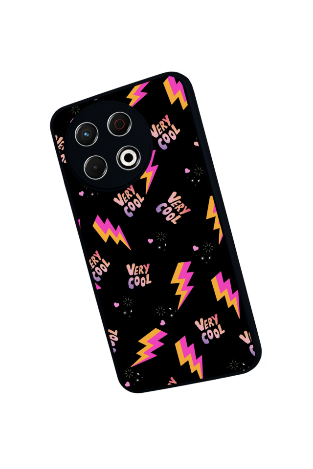 Tecno Spark 30 Pro Uyumlu Simsek Tasarımlı Glossy Premium Kılıf