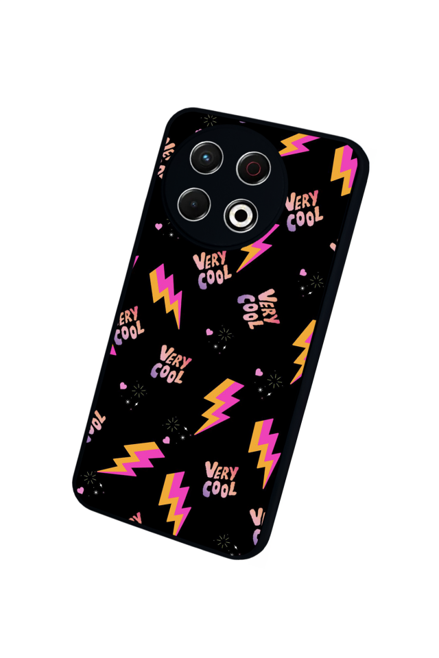 Tecno Spark 30 Pro Uyumlu Simsek Tasarımlı Glossy Premium Kılıf