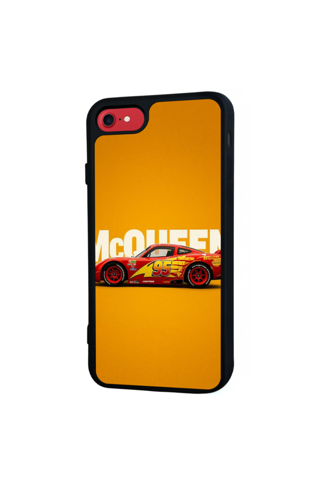 iPhone 8 Uyumlu Şimsek McQueen Tasarımlı Glossy Premium Kılıf