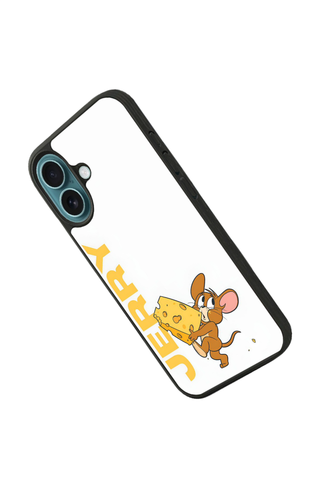 iPhone 16 Plus Uyumlu Tom And Jerry Tasarımlı Glossy Premium Kılıf