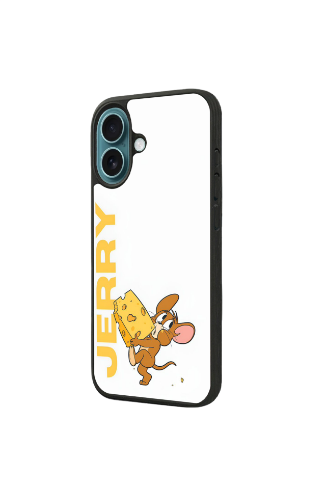 iPhone 16 Plus Uyumlu Tom And Jerry Tasarımlı Glossy Premium Kılıf