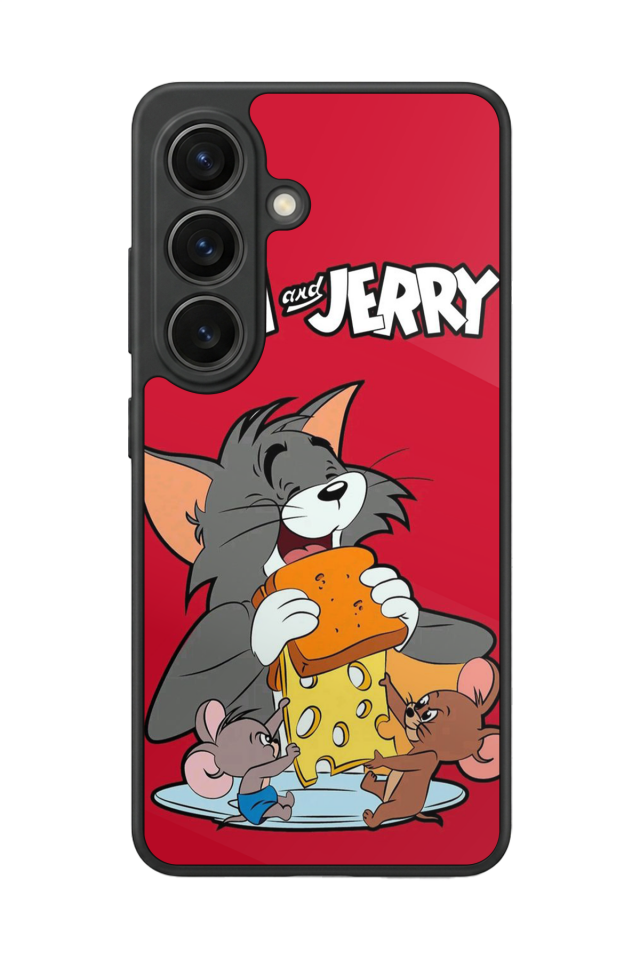 Samsung Galaxy S26 Uyumlu Tom And Jerry Tasarımlı Glossy Premium Kılıf