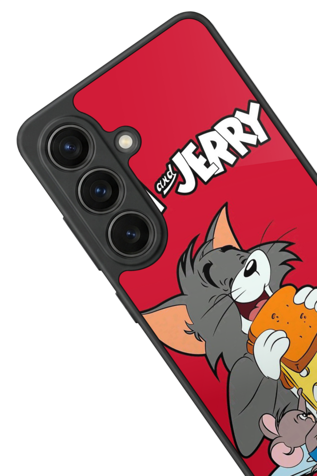 Samsung Galaxy S26 Uyumlu Tom And Jerry Tasarımlı Glossy Premium Kılıf