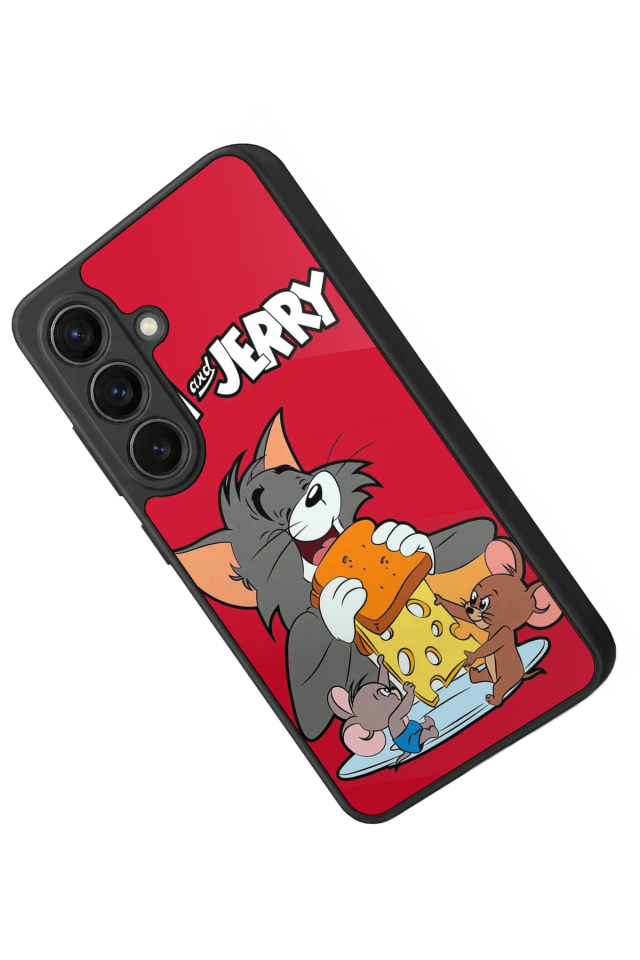 Samsung Galaxy S26 Uyumlu Tom And Jerry Tasarımlı Glossy Premium Kılıf