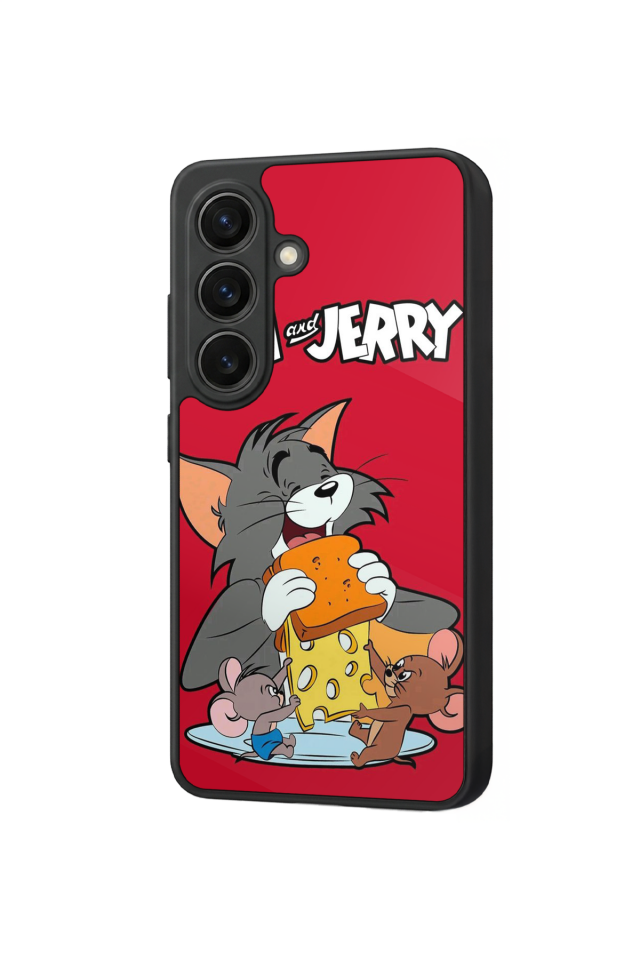 Samsung Galaxy S26 Uyumlu Tom And Jerry Tasarımlı Glossy Premium Kılıf