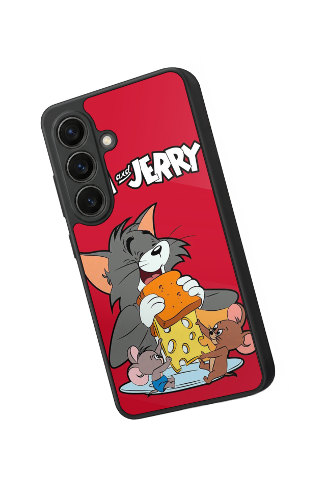 Samsung Galaxy S26 Uyumlu Tom And Jerry Tasarımlı Glossy Premium Kılıf