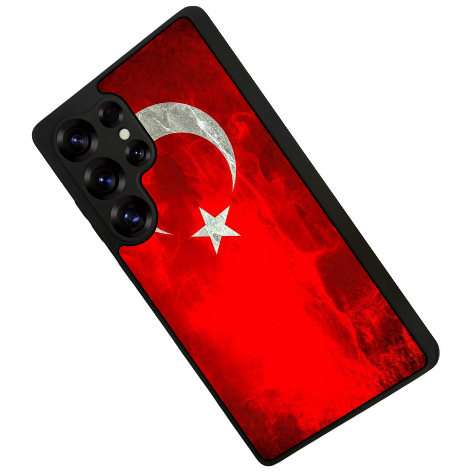 Samsung Galaxy S25 Ultra Uyumlu Türk Bayragi Tasarımlı Glossy Premium Kılıf