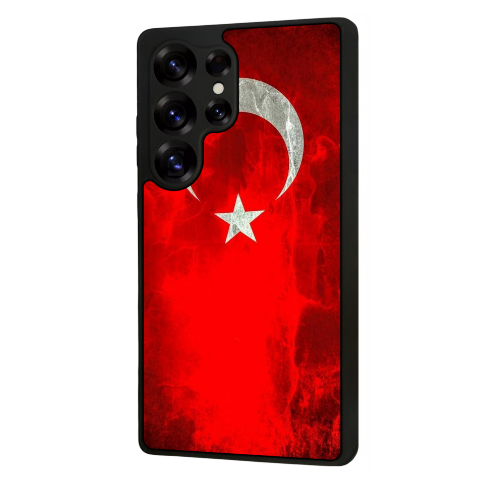 Samsung Galaxy S25 Ultra Uyumlu Türk Bayragi Tasarımlı Glossy Premium Kılıf