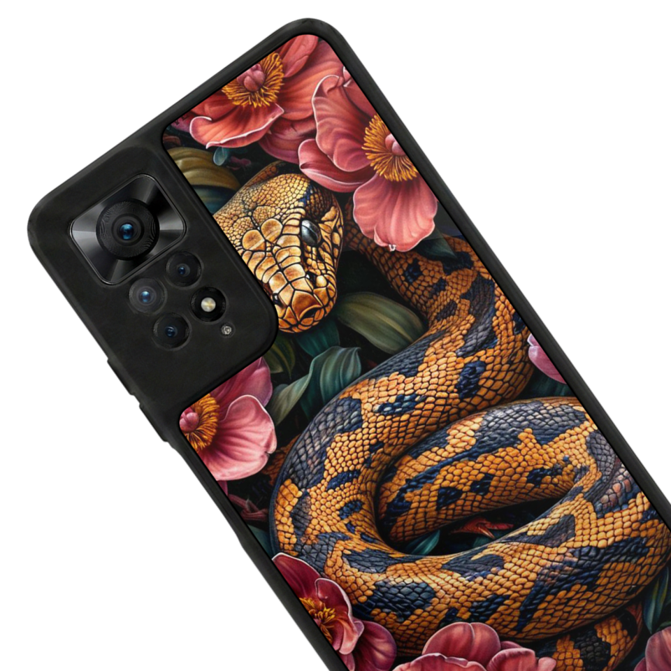 Xiaomi Redmi Note 11 Pro Uyumlu Yılan Tasarımlı Glossy Premium Kılıf