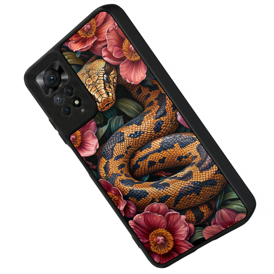 Xiaomi Redmi Note 11 Pro Uyumlu Yılan Tasarımlı Glossy Premium Kılıf